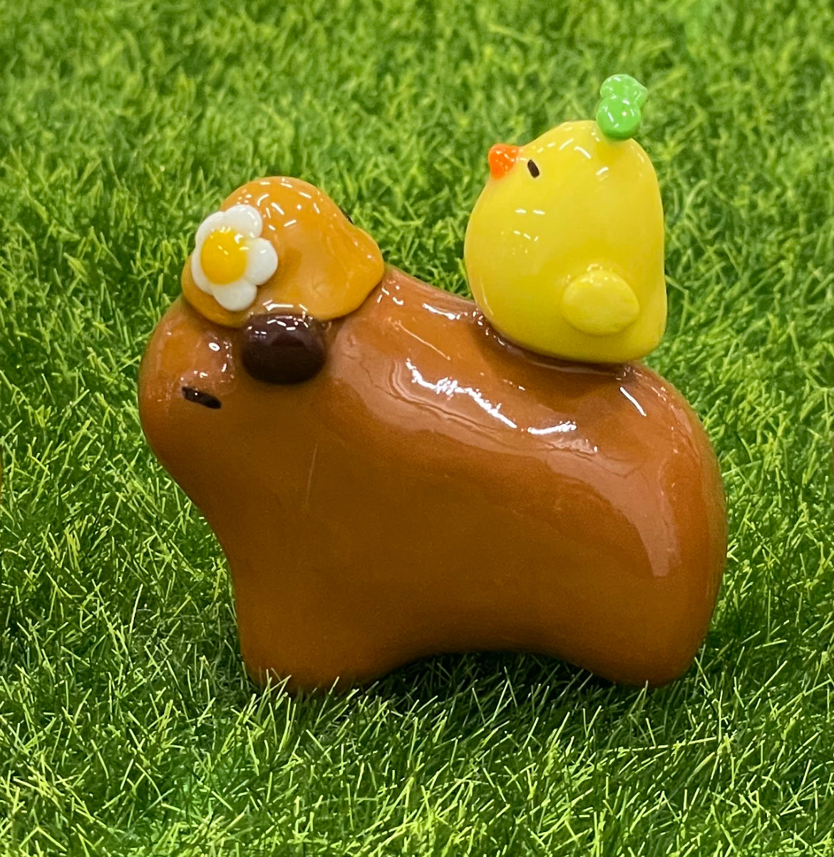 Classy Capy With Smol Duck