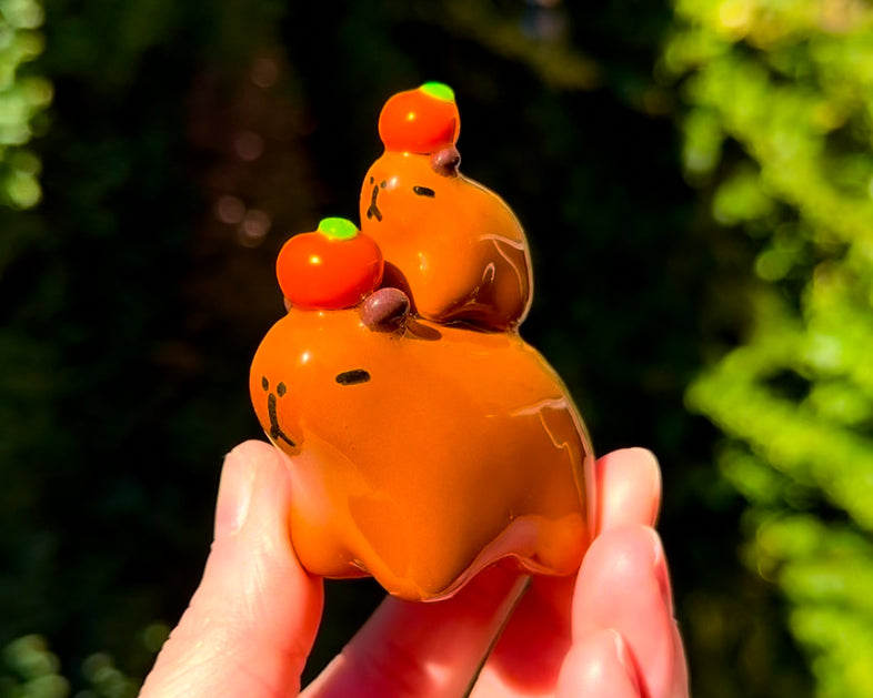 🍊Big & Baby Capy with 2 oranges🍊🍊