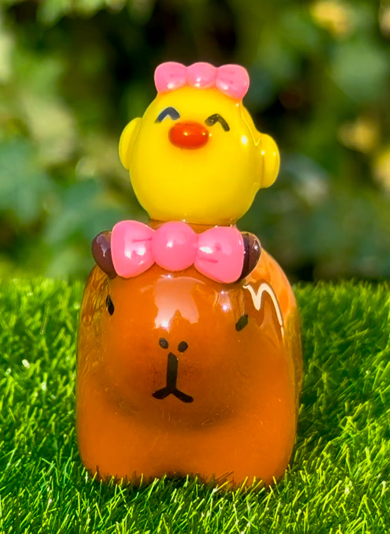 🎀Capy & Small Chicken Friend🎀