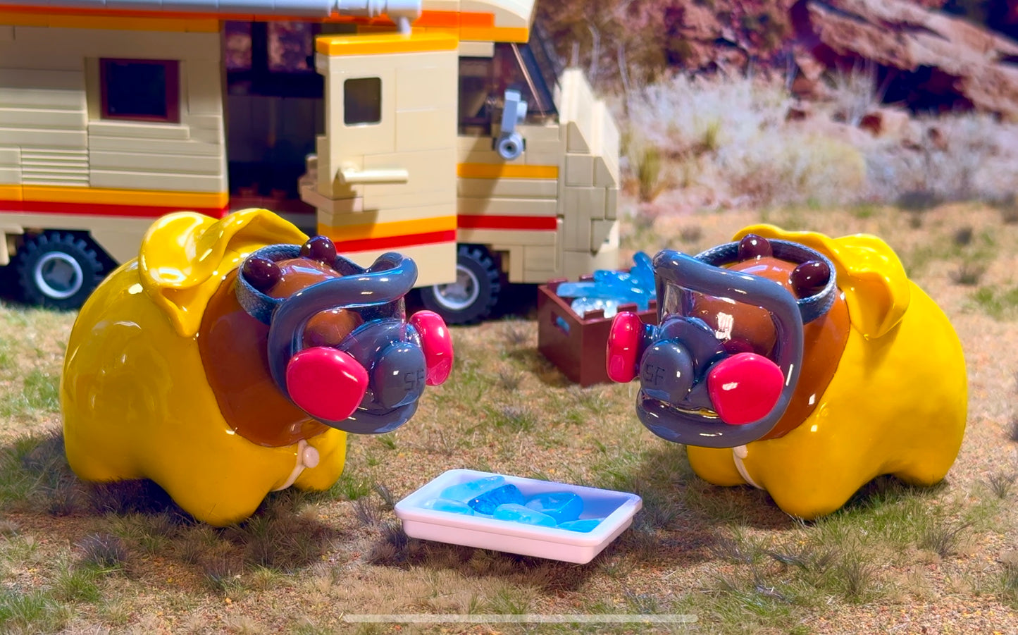 🥽 Breaking Bad Capybara with removable respirator mask