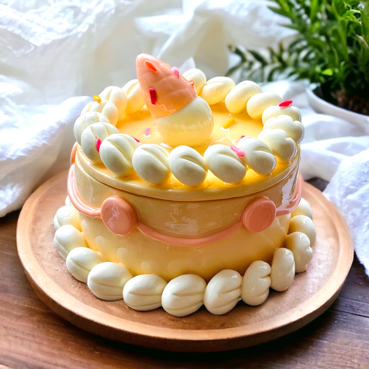 π Lemon Ice Cream Cake Jewellery Box π