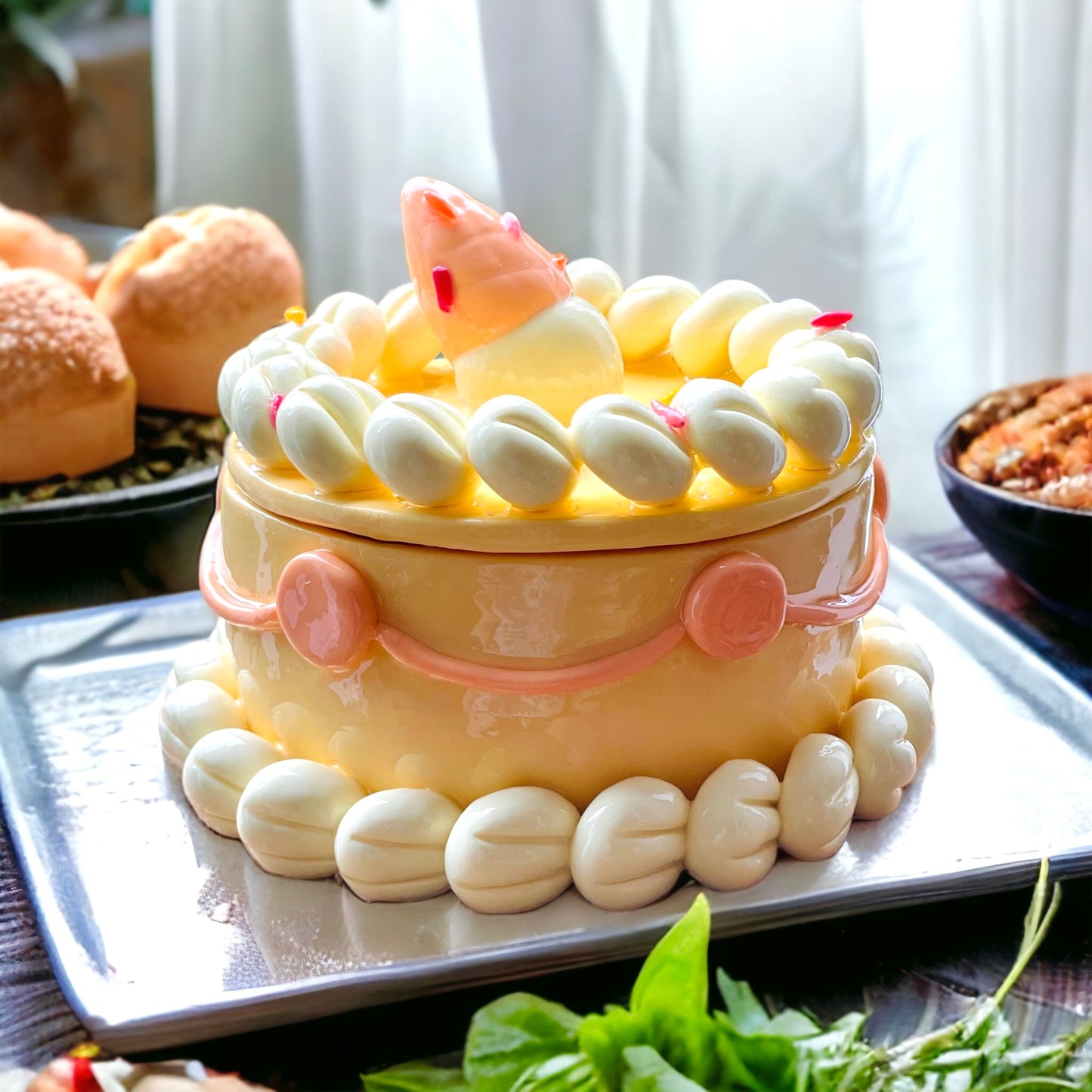 π Lemon Ice Cream Cake Jewellery Box π