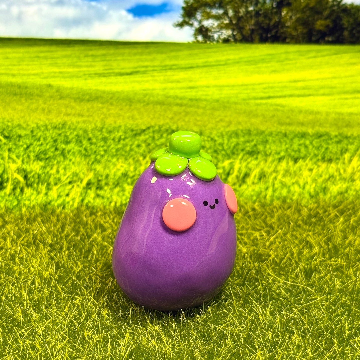 🍆 Aubergine Eggplant Friend Figure 🍆