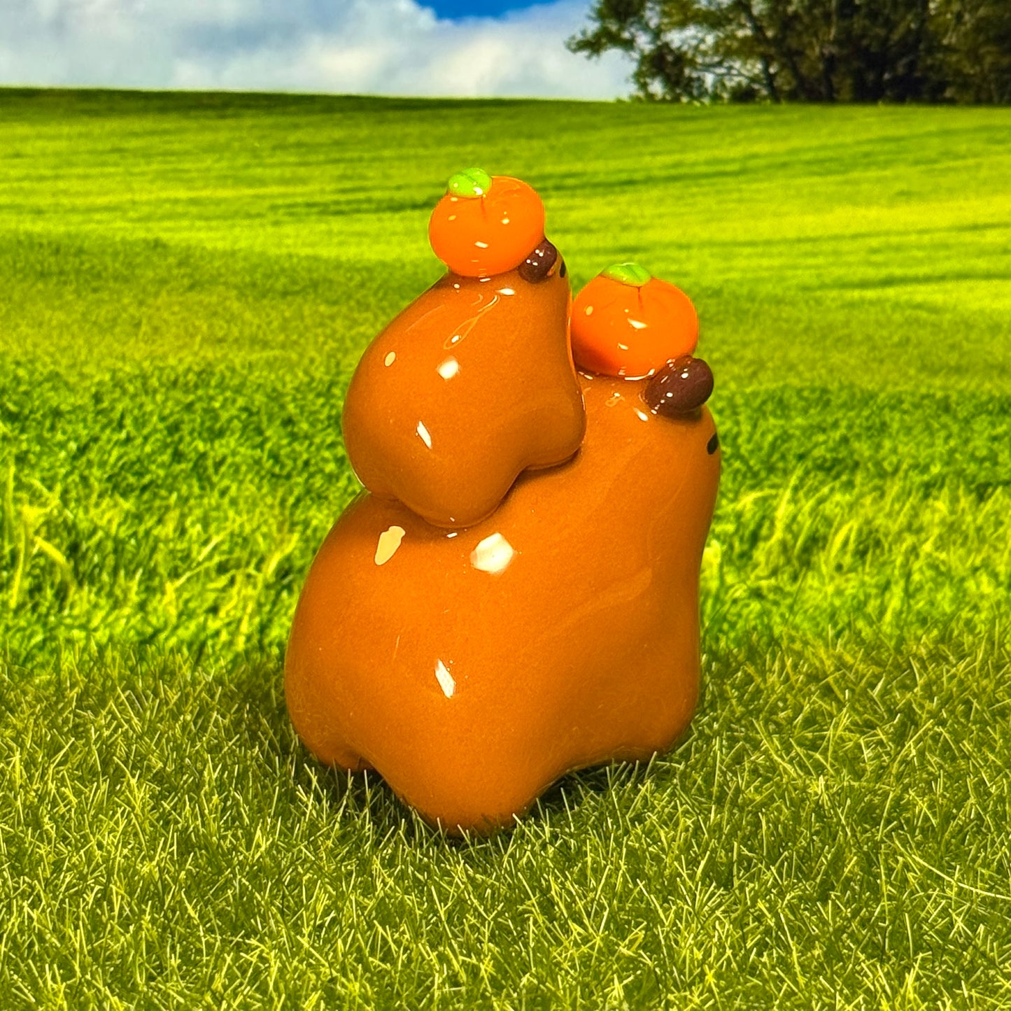 🍊Big & Baby Capybaras with Oranges🍊