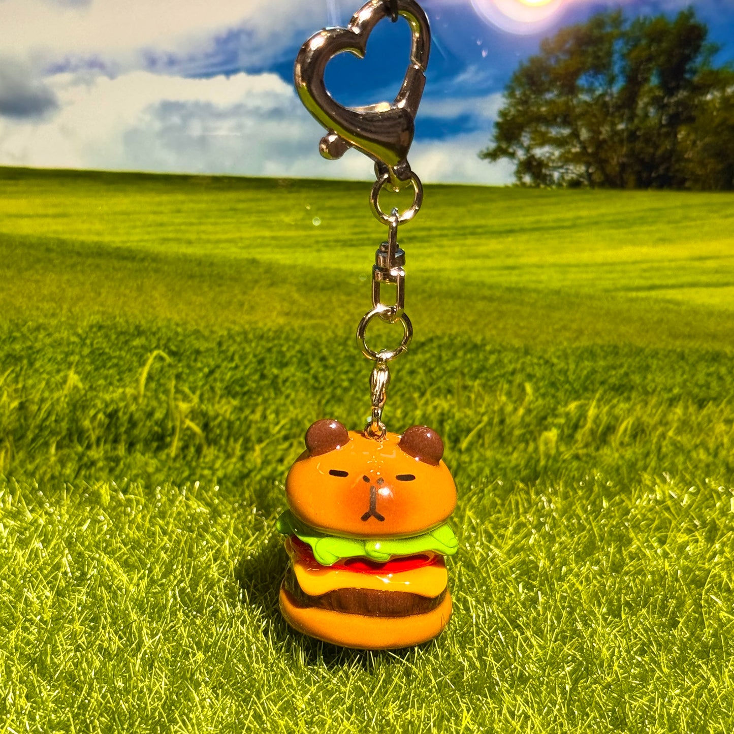 😋 CapyBurger Keychain 🍔