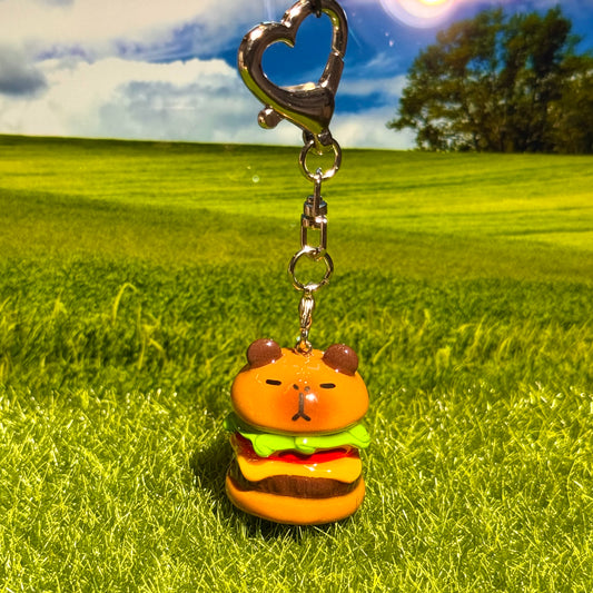 😋 CapyBurger Keychain 🍔