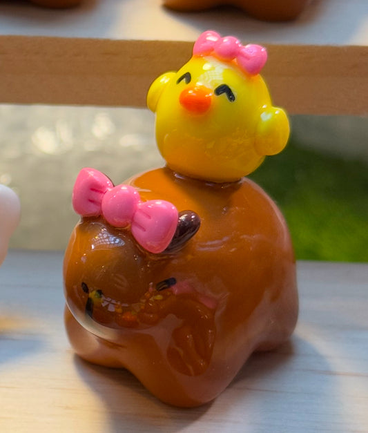 🎀Capy & Small Chicken Friend🎀