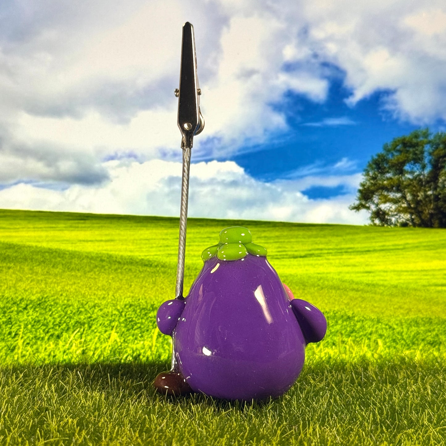 🍆Happy Aubergine Eggplant Friend Memo Holder🍆