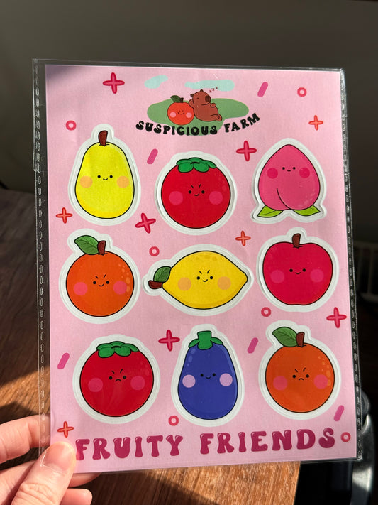 🍊🍋Fruity Friends Stickers🍅🍆