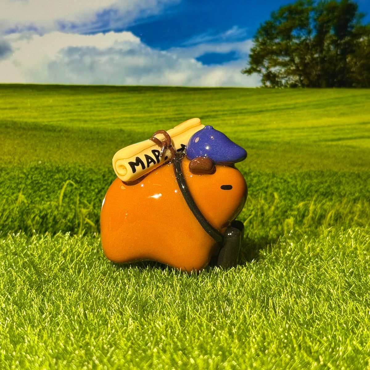🗺️ Explorer Capybara with Binocular & Map