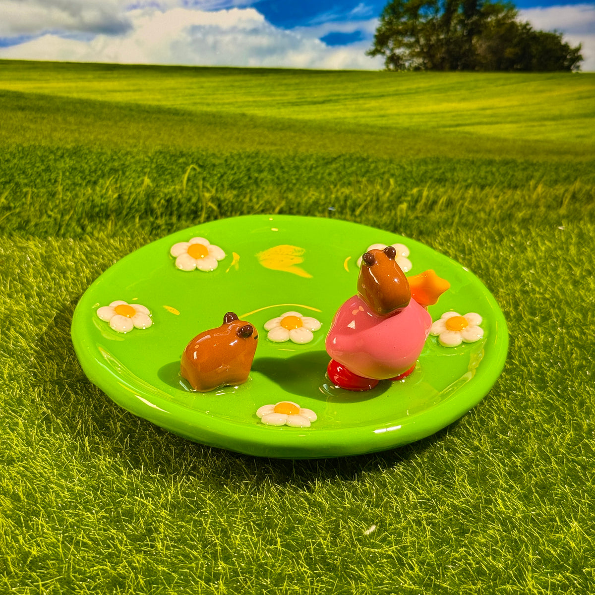 🌟Kirby&Capybara Trinket Dish🌸