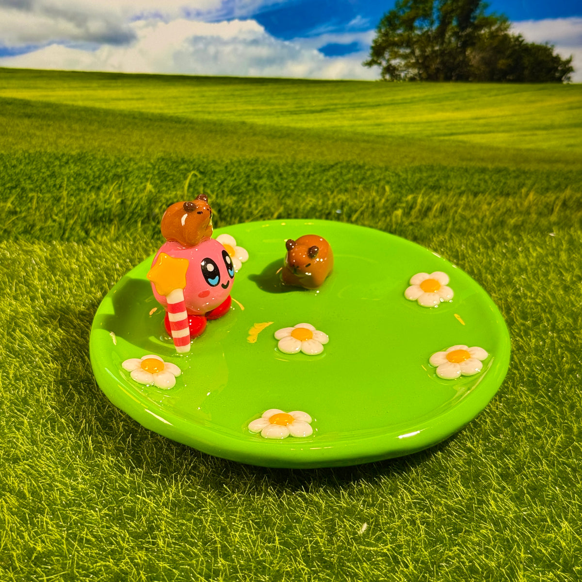 🌟Kirby&Capybara Trinket Dish🌸