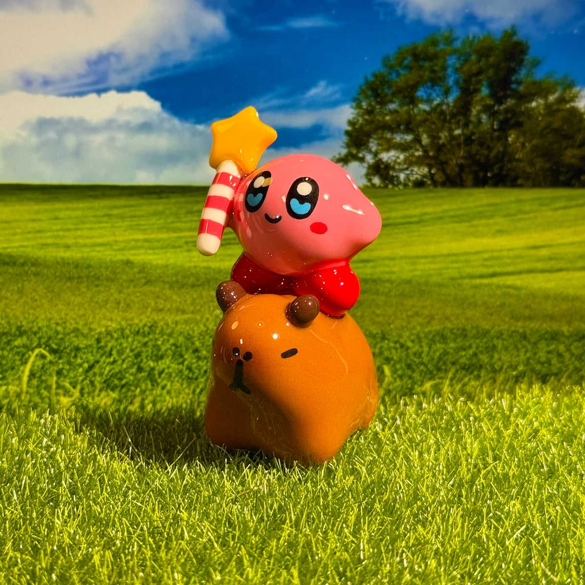 🪄Capybara and Kirby with Magic Wand✨🌟
