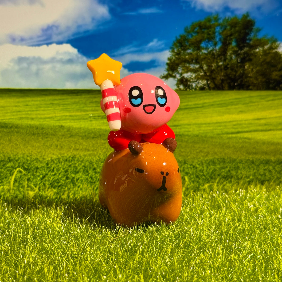 🪄Capybara and Kirby with Magic Wand✨🌟