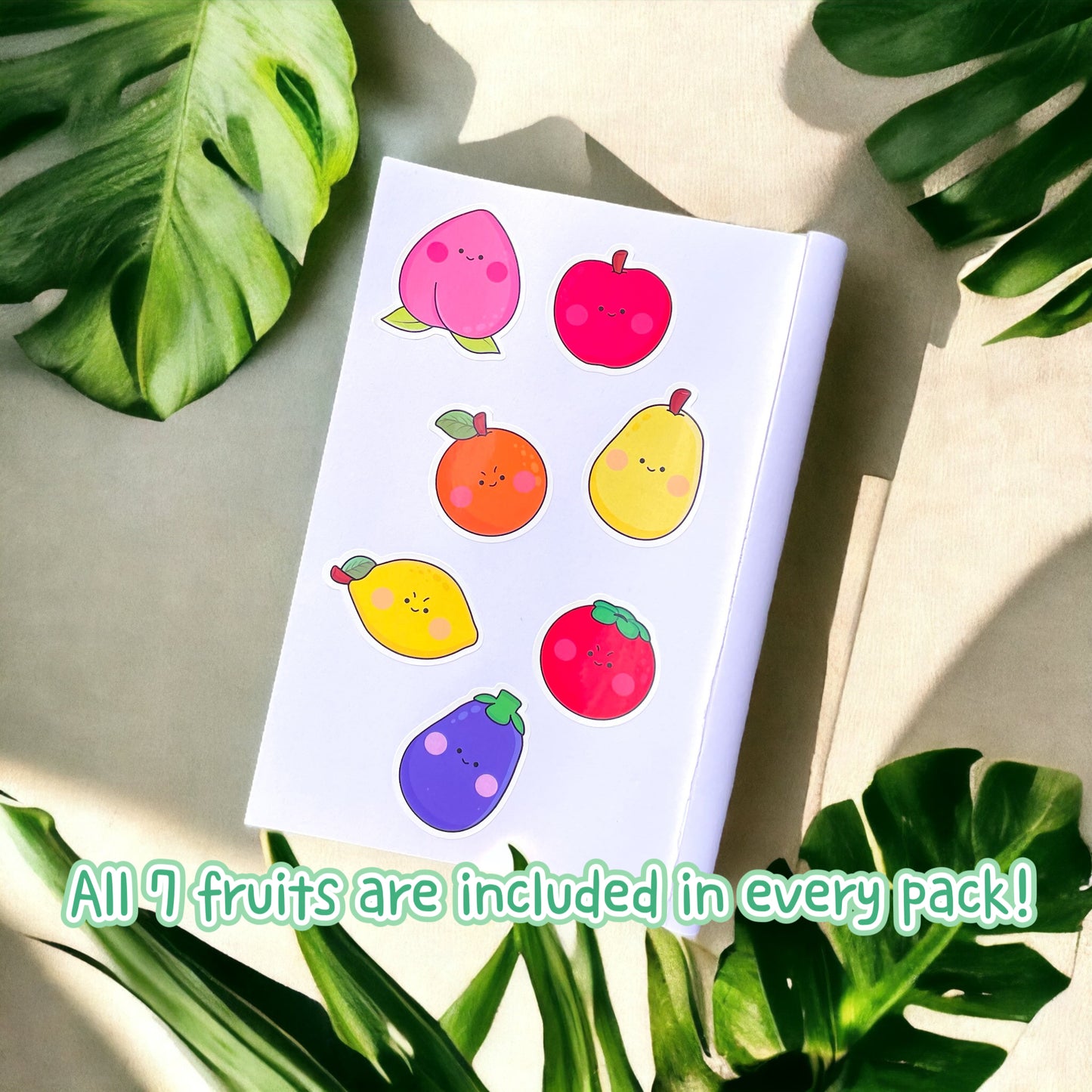 Fruity Family Stickers Pack😋 7 PCS