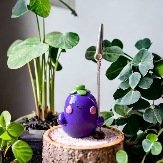 Eggy the Eggplant Memo Holder🍆