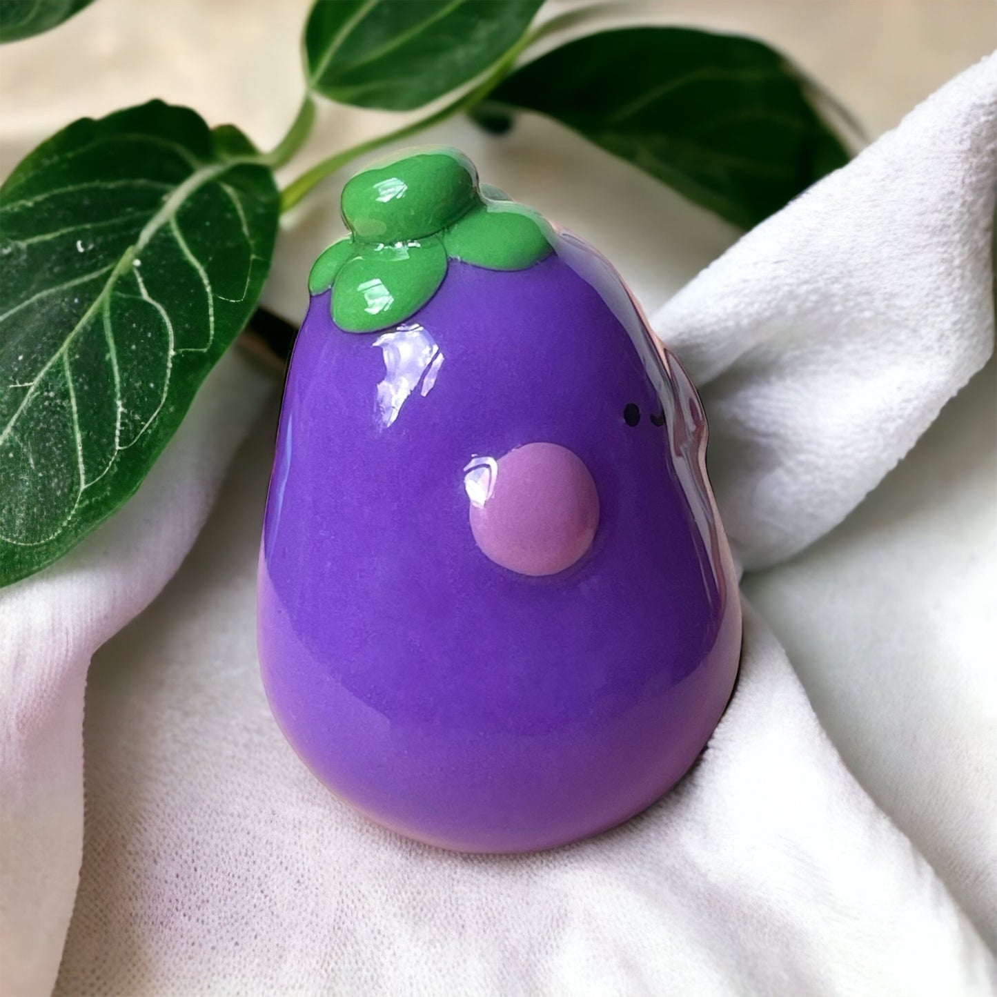 Eggy the Eggplant Ornament 🍆